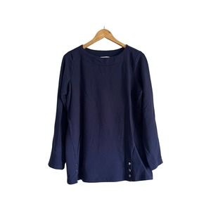 SPORT SAVVY French Terry Boat Neck Tunic Navy S